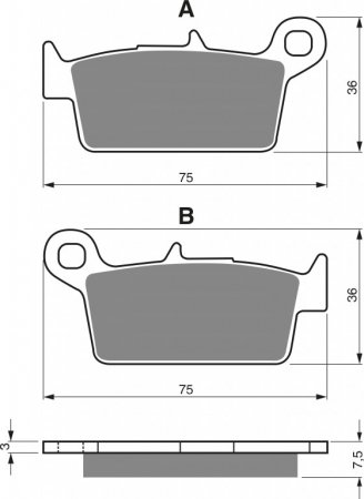 Brake pads GOLDFREN 071 S3