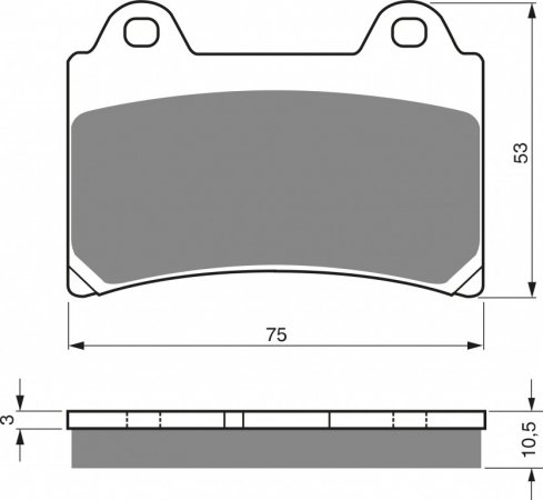 Brake pads GOLDFREN 073 S33 STREET FRONT