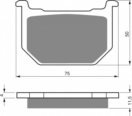 Brake pads GOLDFREN 075 AD  OFF-ROAD FRONT