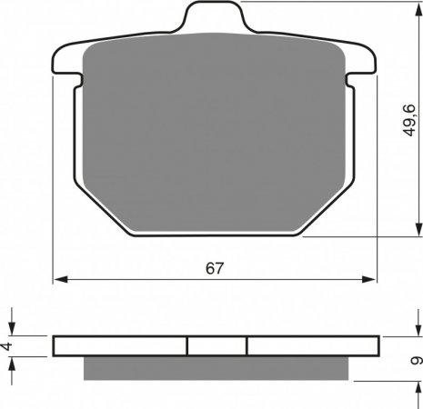 Brake pads GOLDFREN 078 AD