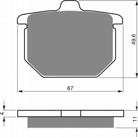 Brake pads GOLDFREN 080 AD