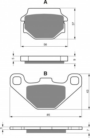 Brake pads GOLDFREN 084 AD  STREET