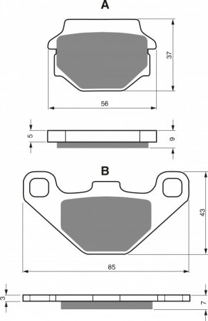 Brake pads GOLDFREN AD  STREET