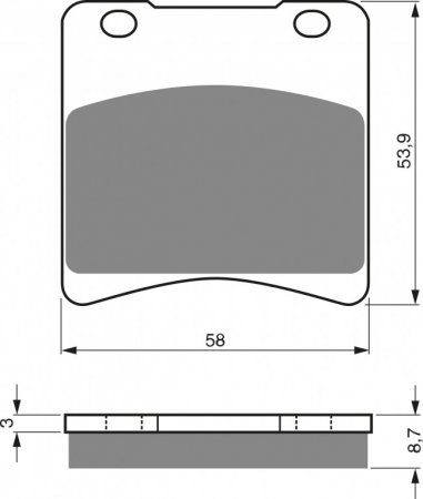 Brake pads GOLDFREN 085 S3