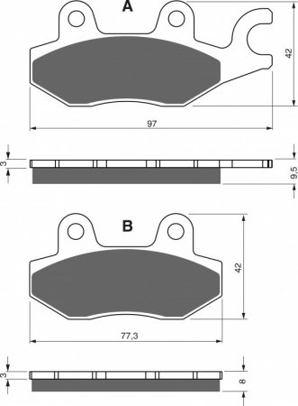 Brake pads GOLDFREN 088 K5