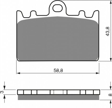 Brake pads GOLDFREN 090 AD  OFF-ROAD FRONT