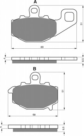 Brake pads GOLDFREN 093 S3