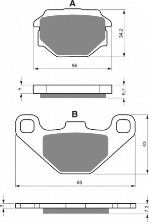 Brake pads GOLDFREN 094 S3