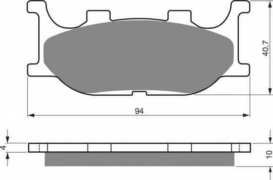 Brake pads GOLDFREN 099 S33 STREET FRONT