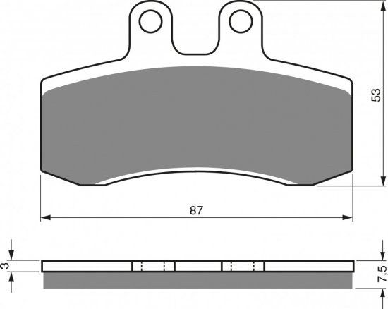 Brake pads GOLDFREN 105 AD  OFF-ROAD FRONT