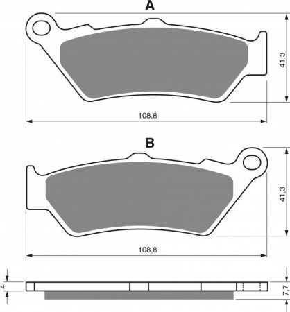 Brake pads GOLDFREN 106 S3