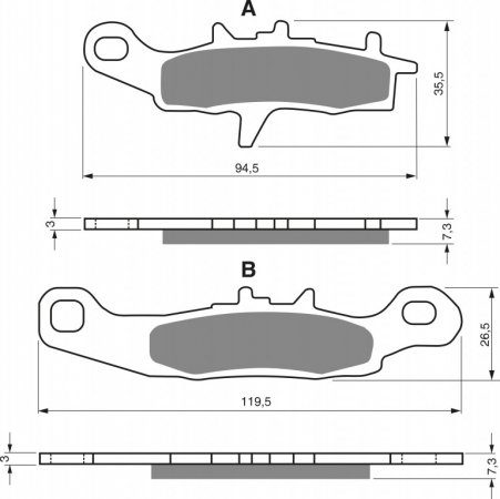 Brake pads GOLDFREN 108 K5