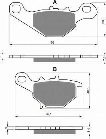 Brake pads GOLDFREN 109 K5