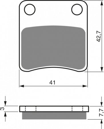 Brake pads GOLDFREN 110 S3