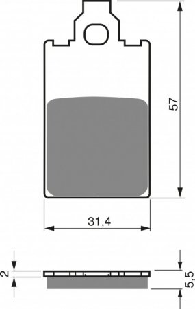 Brake pads GOLDFREN 115 AD