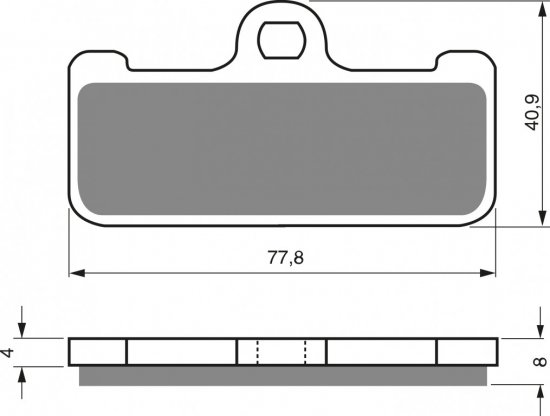 Brake pads GOLDFREN 116 AD