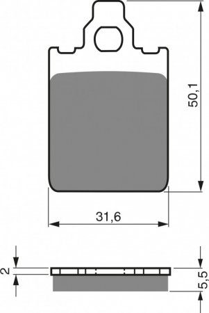 Brake pads GOLDFREN 118 S3