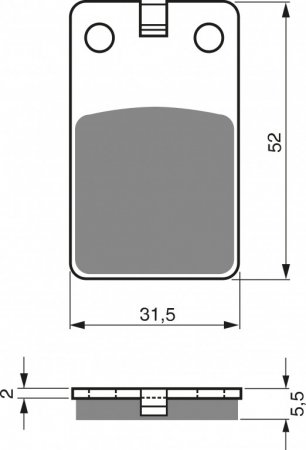 Brake pads GOLDFREN 120 AD