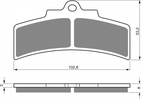 Brake pads GOLDFREN 123 AD