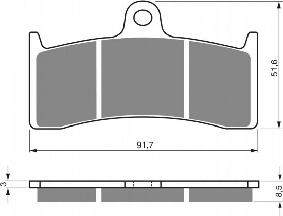 Brake pads GOLDFREN 126 AD  STREET