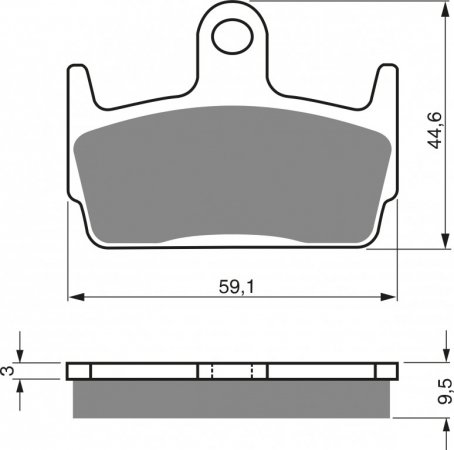 Brake pads GOLDFREN 131 AD  STREET