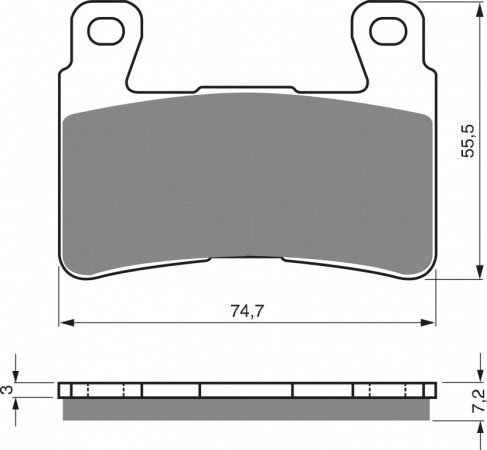 Brake pads GOLDFREN 134 AD  STREET