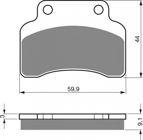 Brake pads GOLDFREN 136 AD  STREET