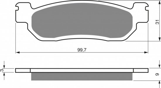 Brake pads GOLDFREN 146 S33 STREET REAR