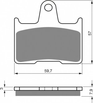 Brake pads GOLDFREN S3