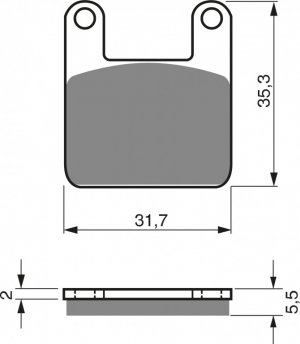 Brake pads GOLDFREN S3