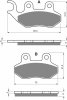 Brake pads GOLDFREN 174 S33 STREET FRONT