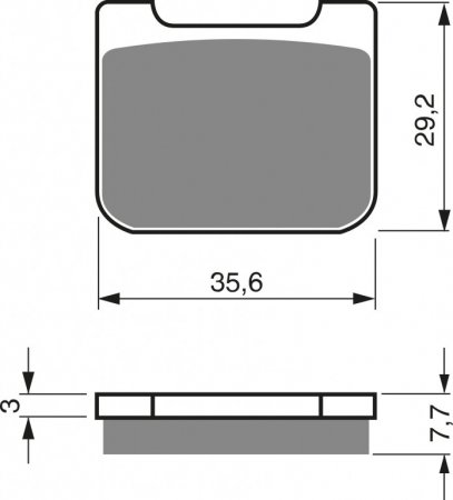 Brake pads GOLDFREN 175 GP6