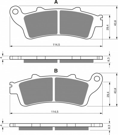 Brake pads GOLDFREN 178 S33 STREET REAR