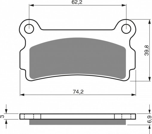 Brake pads GOLDFREN 180 K5