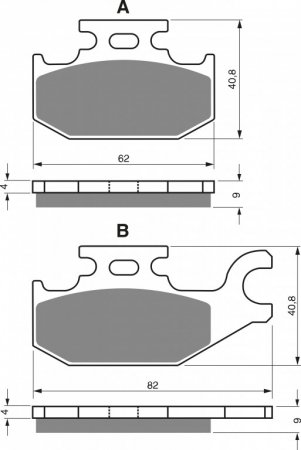 Brake pads GOLDFREN 182 S33 OFF-ROAD FRONT