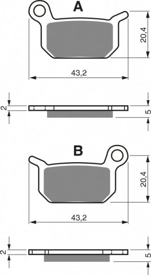 Brake pads GOLDFREN S33 OFF-ROAD FRONT