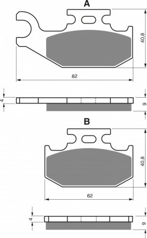 Brake pads GOLDFREN S3