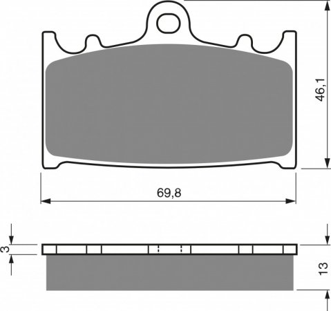 Brake pads GOLDFREN 206 S33 STREET REAR