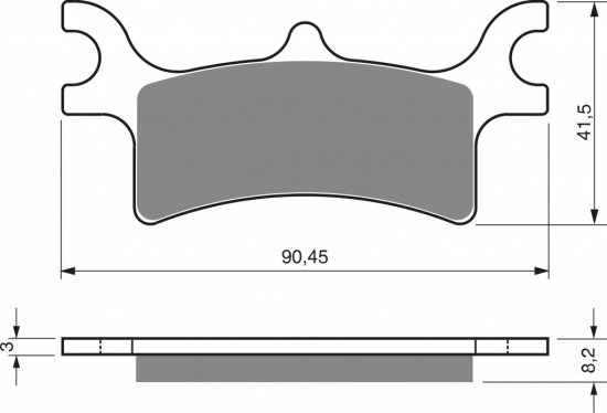 Brake pads GOLDFREN 209 S33 STREET REAR