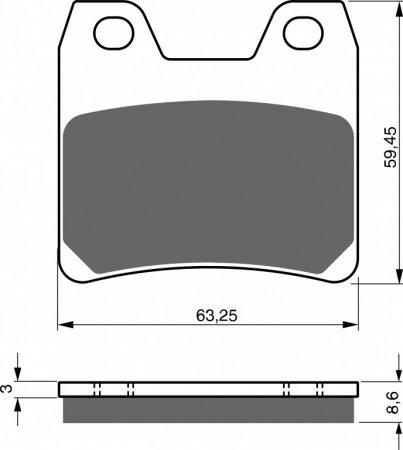 Brake pads GOLDFREN 222 S33 STREET REAR