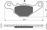 Brake pads GOLDFREN 226 S33 OFF-ROAD REAR