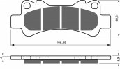 Brake pads GOLDFREN 229 S33 STREET REAR