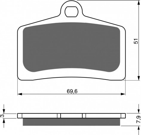 Brake pads GOLDFREN 233 S33 STREET FRONT