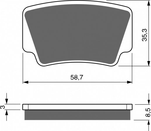 Brake pads GOLDFREN 260 S3