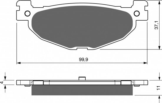 Brake pads GOLDFREN 268 S3