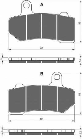 Brake pads GOLDFREN 271 S33 STREET REAR