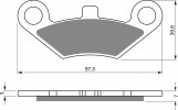 Brake pads GOLDFREN 284 S33 OFF-ROAD REAR