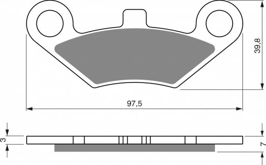 Brake pads GOLDFREN 284 S3