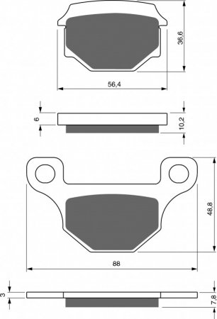 Brake pads GOLDFREN 289 S3