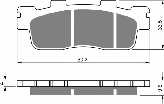 Brake pads GOLDFREN 302 AD  STREET